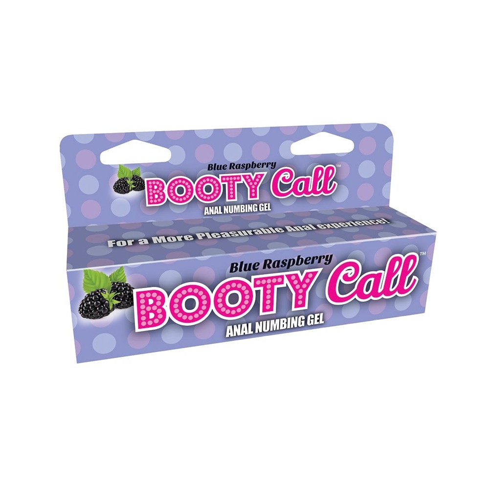 Bootycall Anal Numbing Gel-Blue Raspberry 1.5oz